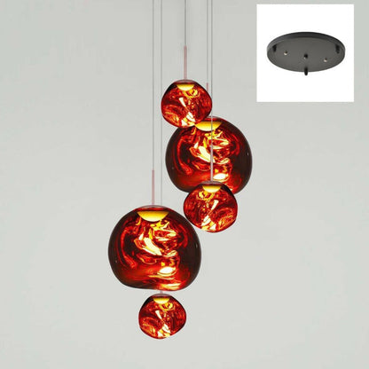VierraSol | Lámpara Colgante de Múltiples Brazos | Diseño Escultural Melt
