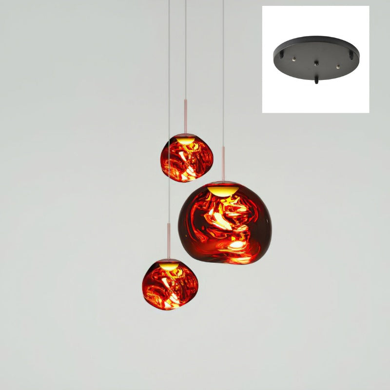 VierraSol | Lámpara Colgante de Múltiples Brazos | Diseño Escultural Melt