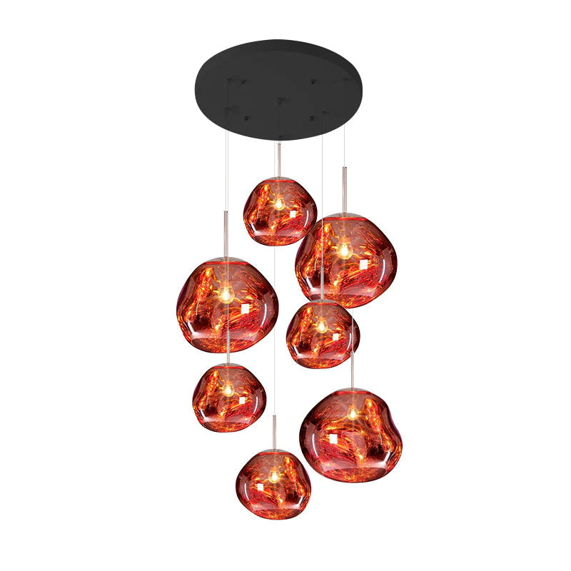 VierraSol | Lámpara Colgante de Múltiples Brazos | Diseño Escultural Melt
