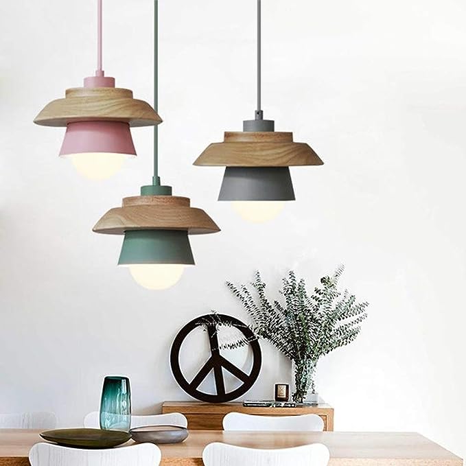 VierraSol | Lámpara Colgante de Madera | Diseño Nórdico Natural