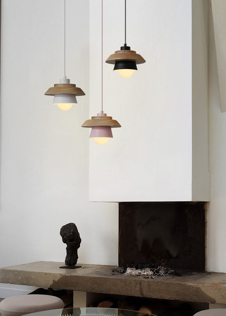 VierraSol | Lámpara Colgante de Madera | Diseño Nórdico Natural
