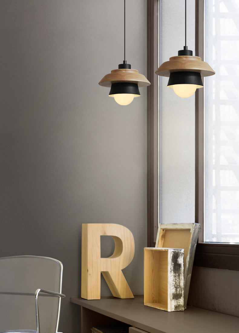 VierraSol | Lámpara Colgante de Madera | Diseño Nórdico Natural