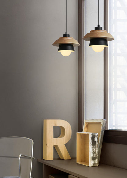 VierraSol | Lámpara Colgante de Madera | Diseño Nórdico Natural