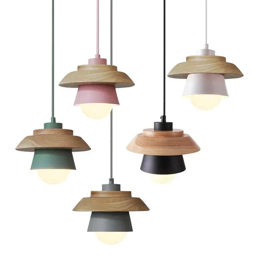 VierraSol | Lámpara Colgante de Madera | Diseño Nórdico Natural