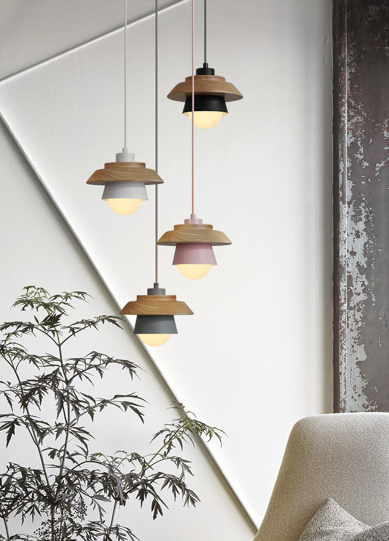 VierraSol | Lámpara Colgante de Madera | Diseño Nórdico Natural