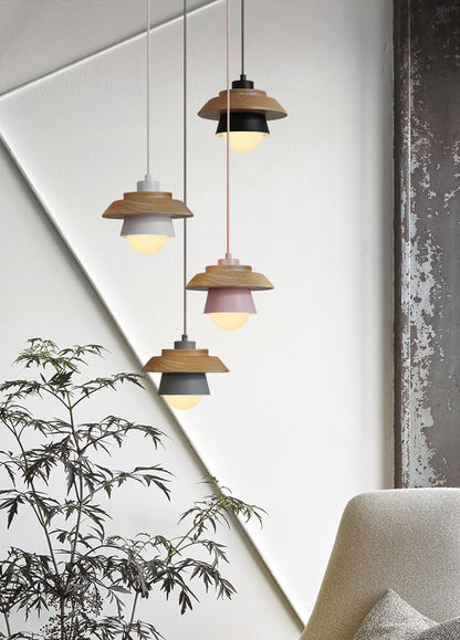 VierraSol | Lámpara Colgante de Madera | Diseño Nórdico Natural