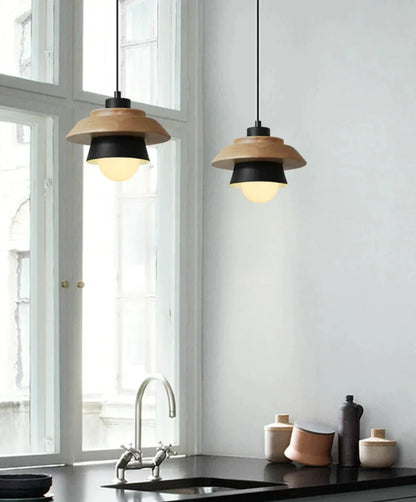 VierraSol | Lámpara Colgante de Madera | Diseño Nórdico Natural