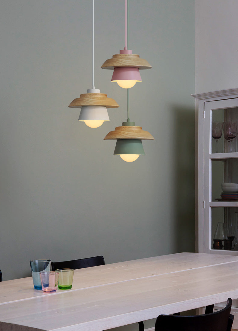 VierraSol | Lámpara Colgante de Madera | Diseño Nórdico Natural
