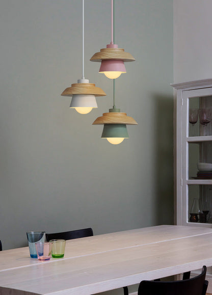 VierraSol | Lámpara Colgante de Madera | Diseño Nórdico Natural