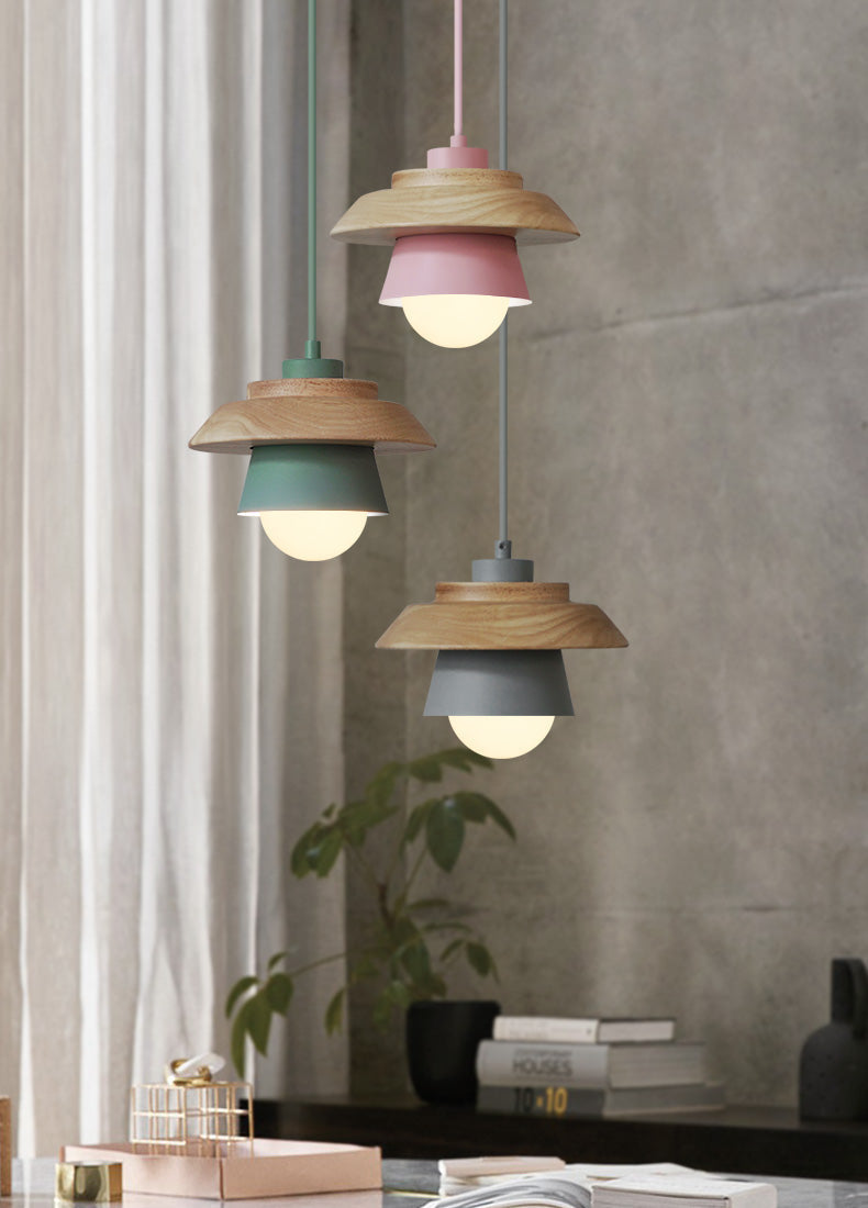 VierraSol | Lámpara Colgante de Madera | Diseño Nórdico Natural