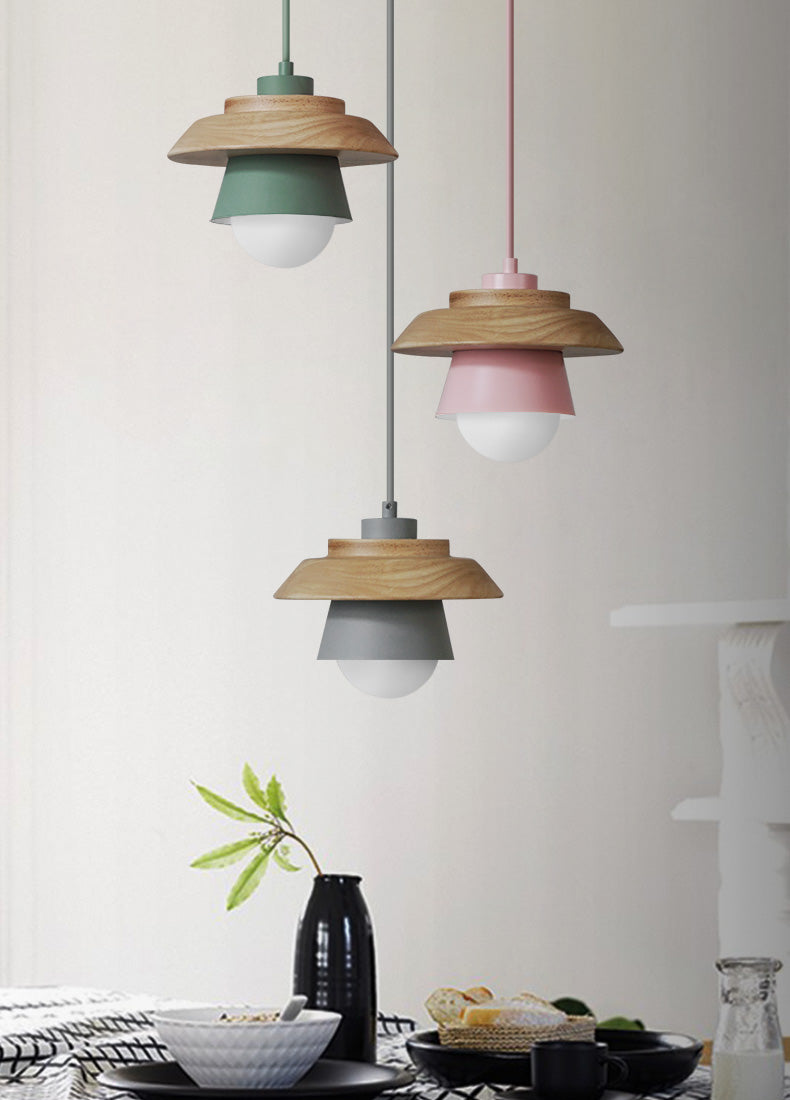 VierraSol | Lámpara Colgante de Madera | Diseño Nórdico Natural