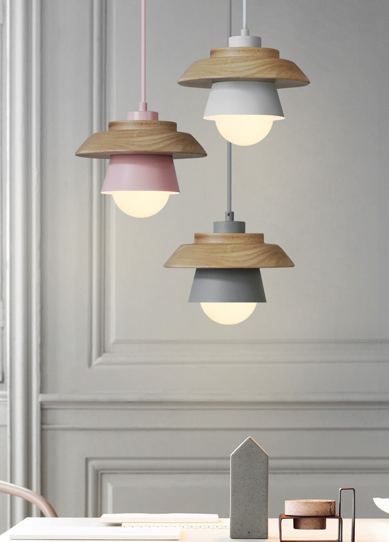 VierraSol | Lámpara Colgante de Madera | Diseño Nórdico Natural