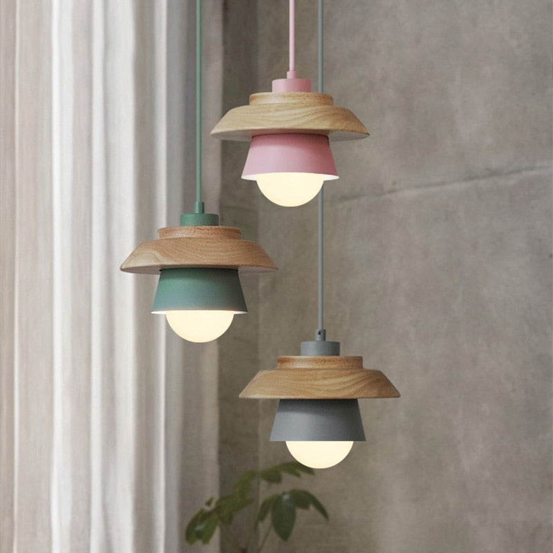 VierraSol | Lámpara Colgante de Madera | Diseño Nórdico Natural