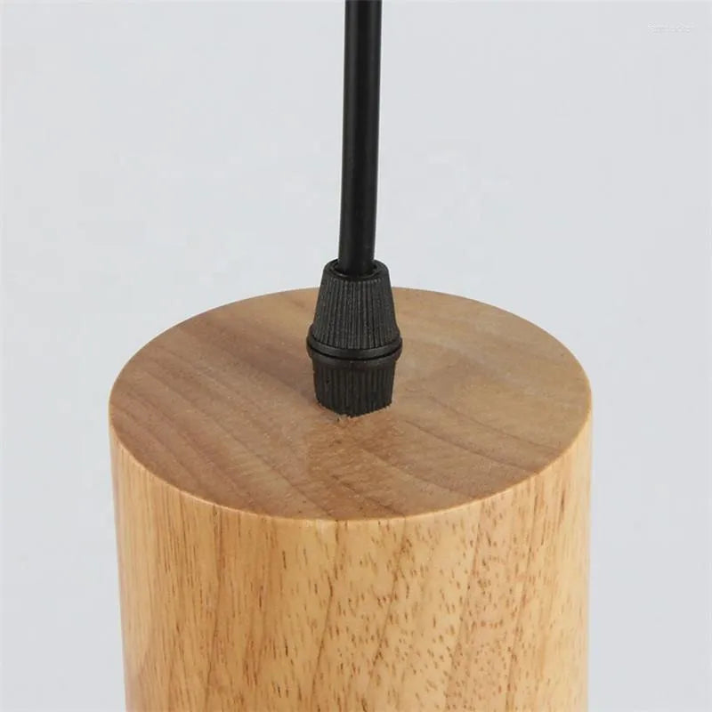 VierraSol | Lámpara Colgante de Metal y Madera | Diseño Industrial Moderno