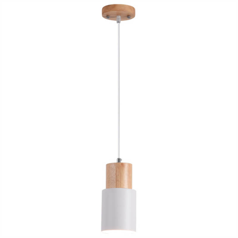 VierraSol | Lámpara Colgante de Metal y Madera | Diseño Industrial Moderno