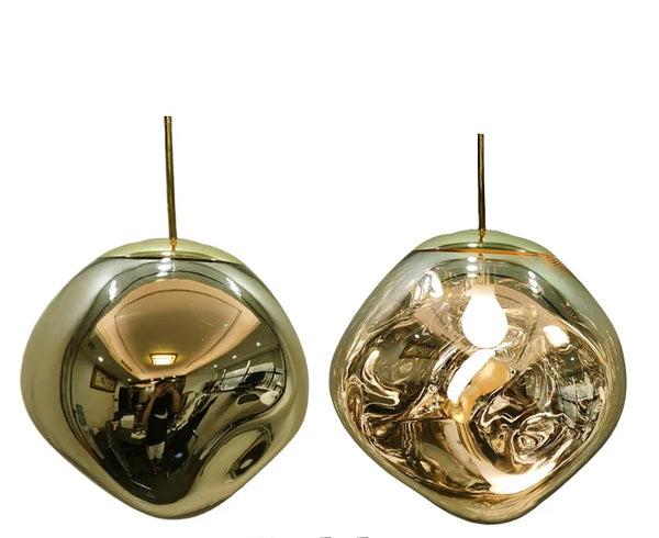 VierraSol | Lámpara Colgante de Vidrio | Diseño Moderno Escandinavo | Vidrio Transparente