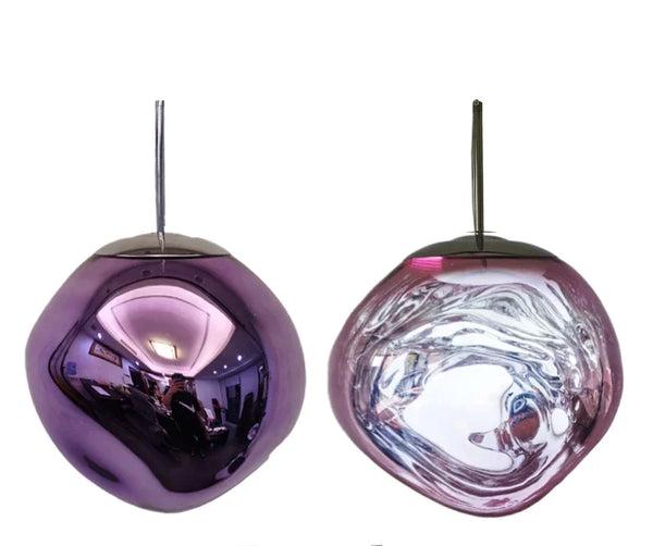VierraSol | Lámpara Colgante de Vidrio | Diseño Moderno Escandinavo | Vidrio Transparente