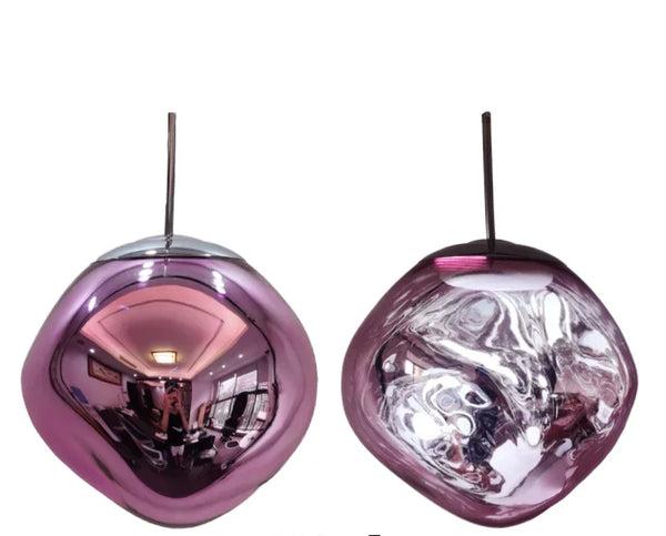 VierraSol | Lámpara Colgante de Vidrio | Diseño Moderno Escandinavo | Vidrio Transparente
