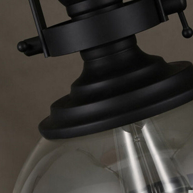 VierraSol | Lámpara Colgante de Vidrio en Forma de Tazón | Diseño Industrial Retro