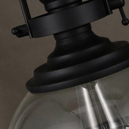 VierraSol | Lámpara Colgante de Vidrio en Forma de Tazón | Diseño Industrial Retro