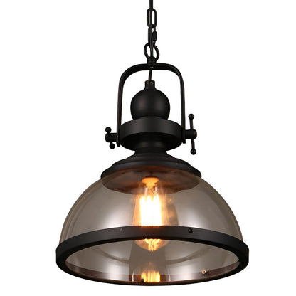VierraSol | Lámpara Colgante de Vidrio en Forma de Tazón | Diseño Industrial Retro