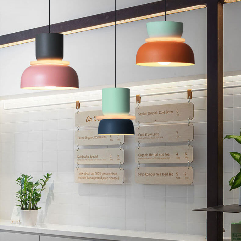 VierraSol | Lámpara Colgante LED Macaron | Diseño de Color Escandinavo