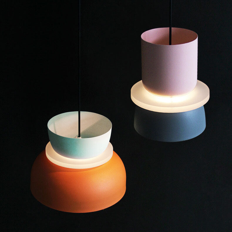 VierraSol | Lámpara Colgante LED Macaron | Diseño de Color Escandinavo