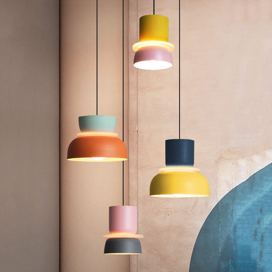 VierraSol | Lámpara Colgante LED Macaron | Diseño de Color Escandinavo
