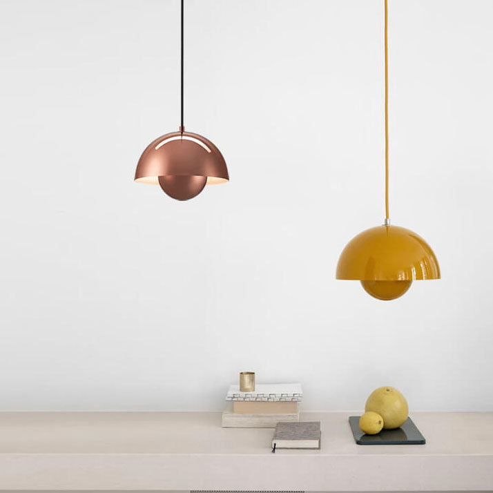 VierraSol | Lámpara Colgante Macaron Semicírculo | Diseño de Cúpula Nórdica