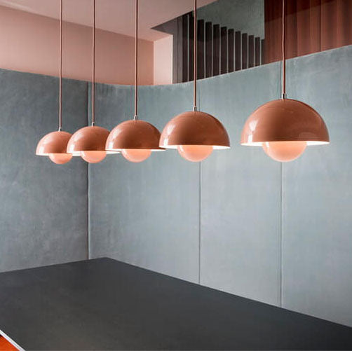 VierraSol | Lámpara Colgante Macaron Semicírculo | Diseño de Cúpula Nórdica