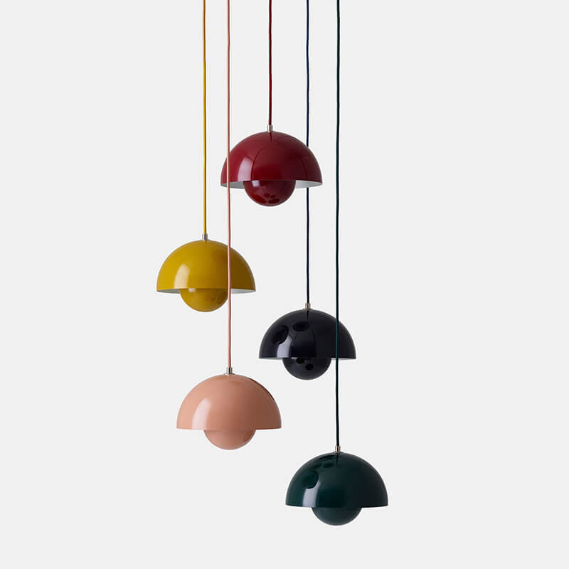 VierraSol | Lámpara Colgante Macaron Semicírculo | Diseño de Cúpula Nórdica