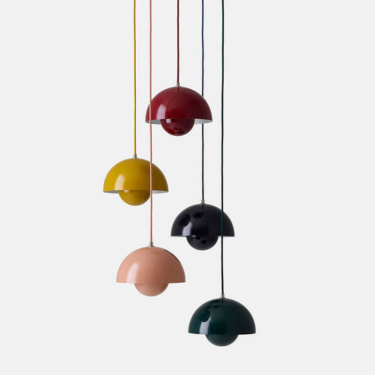 VierraSol | Lámpara Colgante Macaron Semicírculo | Diseño de Cúpula Nórdica