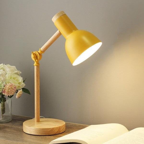VierraSol | Lámpara de Escritorio LED | Diseño de Madera Nórdica
