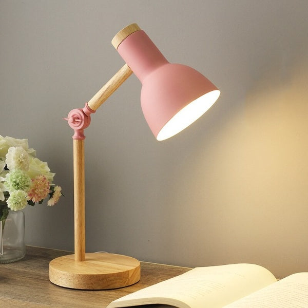 VierraSol | Lámpara de Escritorio LED | Diseño de Madera Nórdica