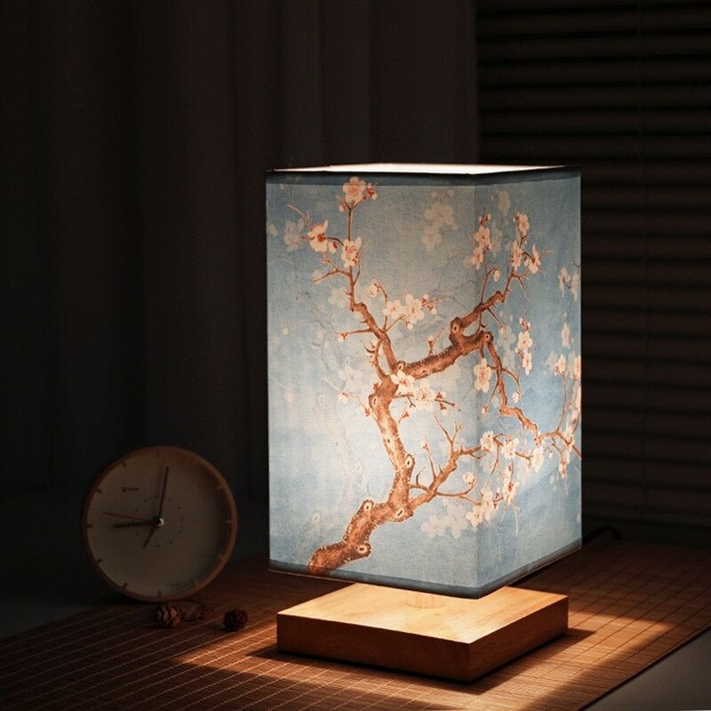 VierraSol | Lámpara de Mesa de Papel | Estilo Japonés Escandinavo | Luz Cálida