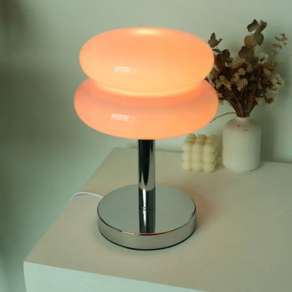VierraSol | Lámpara de Mesa de Vidrio | Diseño de Luz Nocturna Amigable para Niños