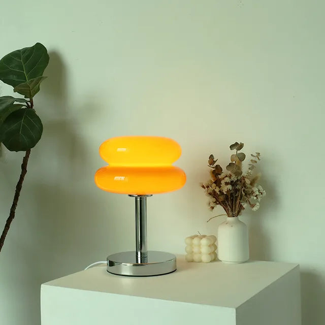 VierraSol | Lámpara de Mesa de Vidrio | Diseño de Luz Nocturna Amigable para Niños
