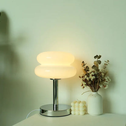 VierraSol | Lámpara de Mesa de Vidrio | Diseño de Luz Nocturna Amigable para Niños