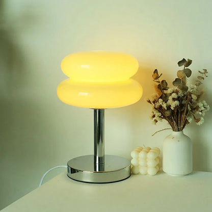 VierraSol | Lámpara de Mesa de Vidrio | Diseño de Luz Nocturna Amigable para Niños