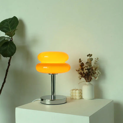 VierraSol | Lámpara de Mesa de Vidrio | Diseño de Luz Nocturna Amigable para Niños