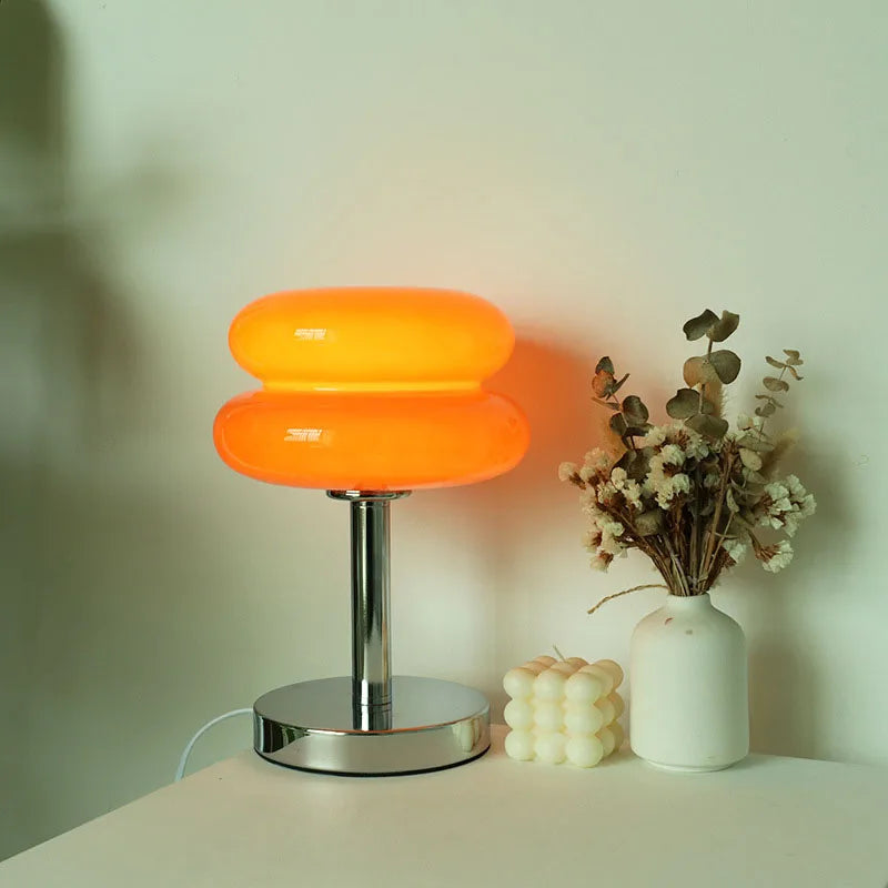 VierraSol | Lámpara de Mesa de Vidrio | Diseño de Luz Nocturna Amigable para Niños