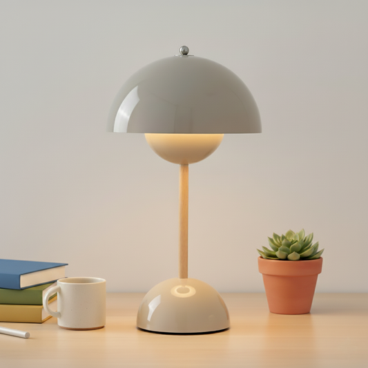 VierraSol | Lámpara de Mesa Escandinava NordicNest | Regulable, Moderna y de Noche