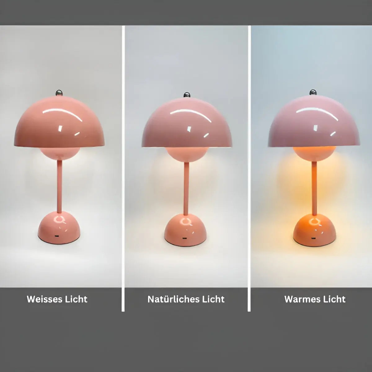 VierraSol | Lámpara de Mesa Escandinava NordicNest | Regulable, Moderna y de Noche