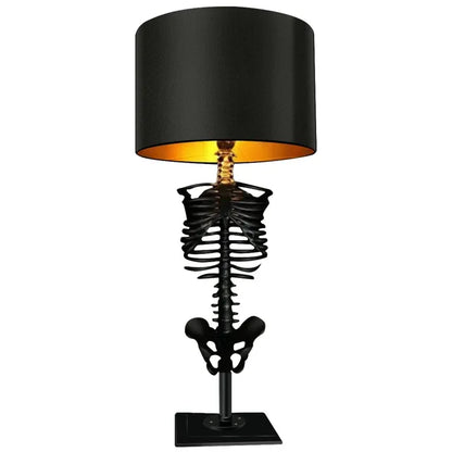VierraSol | Lámpara de Mesa Esqueleto Gótico | Diseño Artístico Hecho a Mano