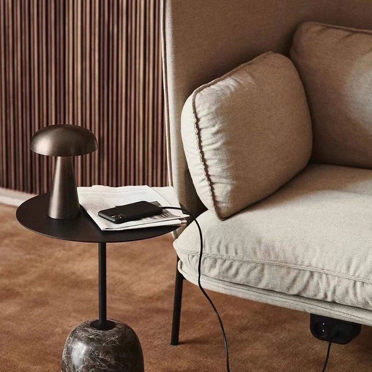 VierraSol | Lámpara de Mesa Inalámbrica | Diseño de Hongo Recargable