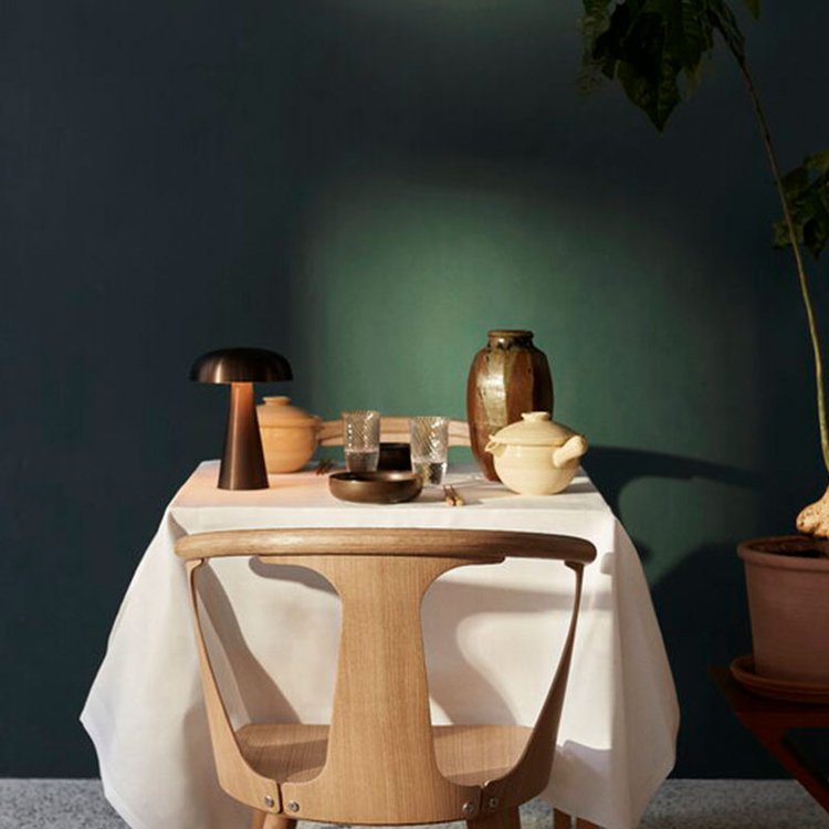 VierraSol | Lámpara de Mesa Inalámbrica | Diseño de Hongo Recargable