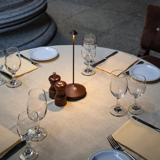 VierraSol | Lámpara de Mesa LED Inalámbrica con Luz Ambiental