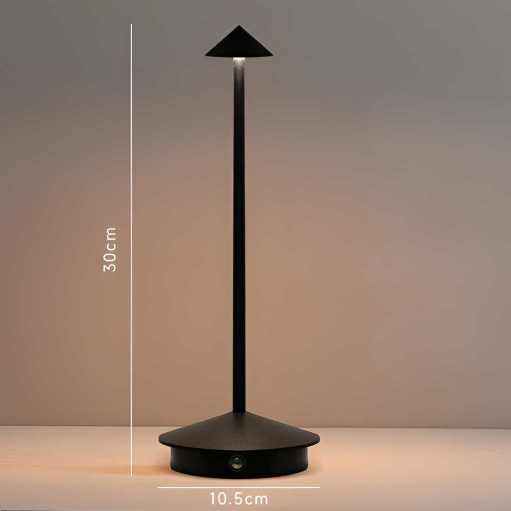 VierraSol | Lámpara de Mesa LED Inalámbrica, Recargable, Iluminación Regulable