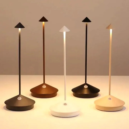 VierraSol | Lámpara de Mesa LED Inalámbrica, Recargable, Iluminación Regulable