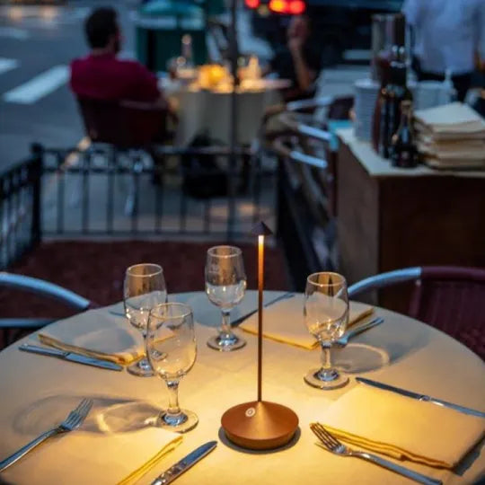 VierraSol | Lámpara de Mesa LED Inalámbrica, Recargable, Iluminación Regulable